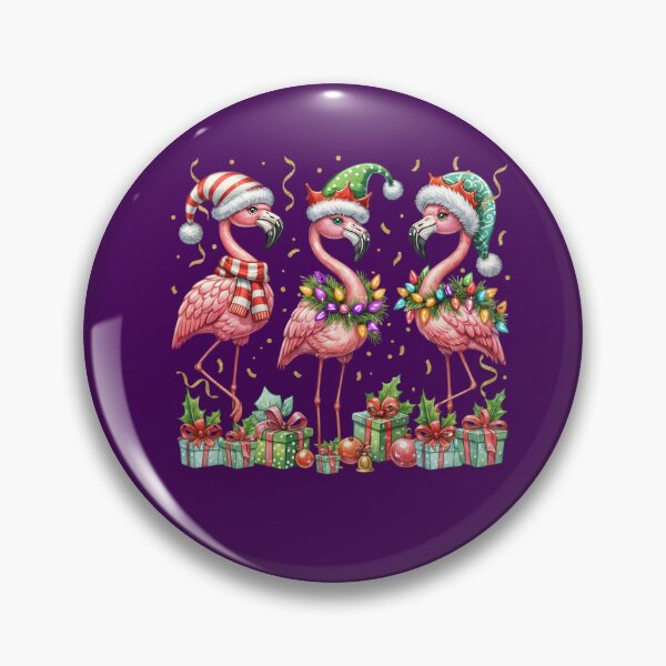 Item preview, Festive Christmas Flamingo, Holiday Animal Design designed and sold by DesignDenDo ⭐⭐⭐⭐⭐.