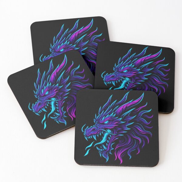 Item preview, Cyber Neon Dragon – RGB Glow Mythical Beast Design designed and sold by GoldenDreamGallery.