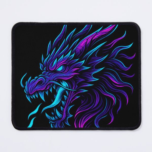Item preview, Cyber Neon Dragon – RGB Glow Mythical Beast Design designed and sold by GoldenDreamGallery.
