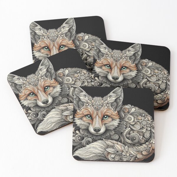 Artikelvorschau, Aufwendiges Fuchs-Spitzendesign entworfen und verkauft von purplesensation.