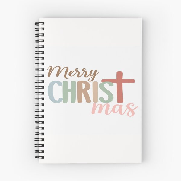 Item preview, Merry CHRISTmas Typography – Pastel Christian Holiday Design with Cross and Festive Lettering designed and sold by Bright Nest Studio.