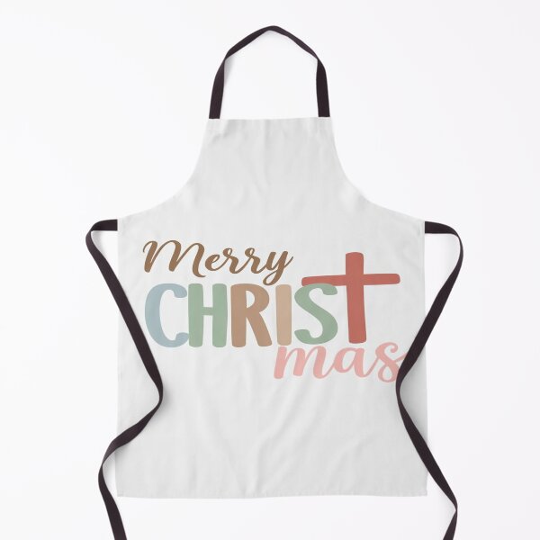 Item preview, Merry CHRISTmas Typography – Pastel Christian Holiday Design with Cross and Festive Lettering designed and sold by Bright Nest Studio.