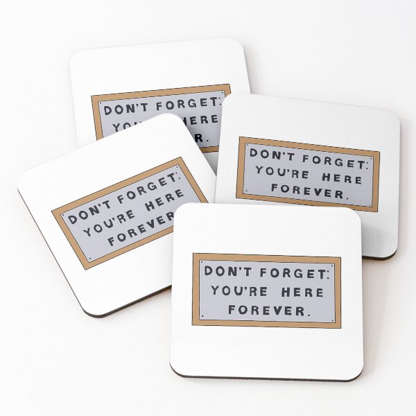 Item preview, Dont Forget Youre Here Forever Simpsons Sign designed and sold by yousef-keenan.