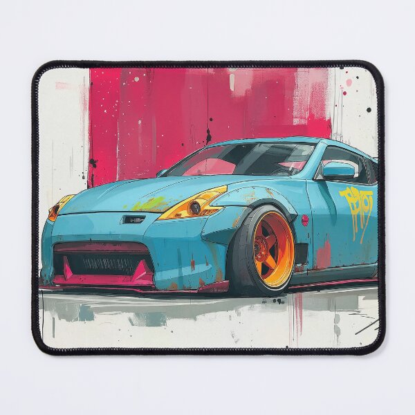 Item preview, Graffiti sports car three-quarter view designed and sold by PixelPack Design.