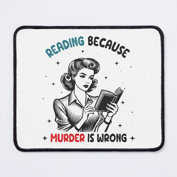 Item preview, Reading Because Murder Is Wrong designed and sold by the-craft-shop.