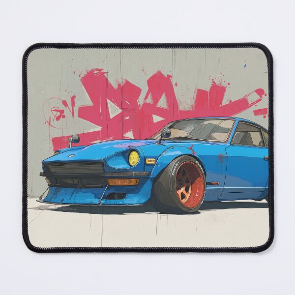 Item preview, Graffiti sports car three-quarter view designed and sold by PixelPack Design.