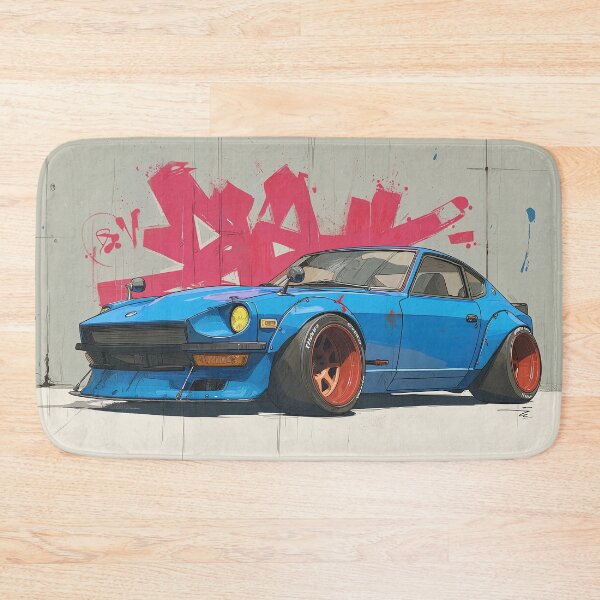 Item preview, Graffiti sports car three-quarter view designed and sold by PixelPack Design.