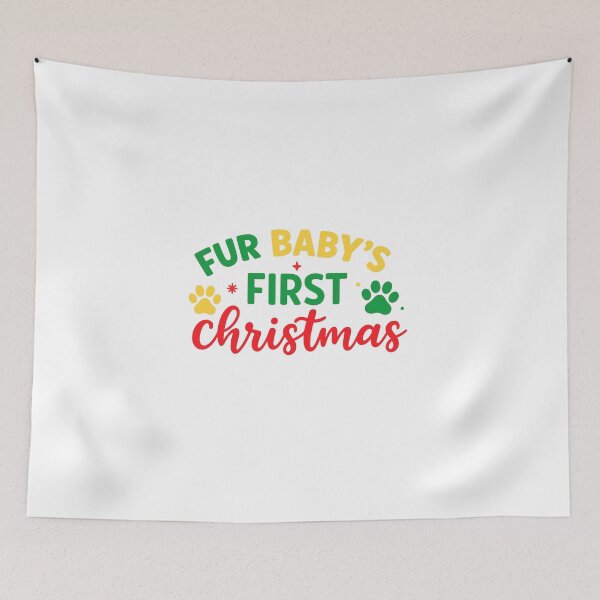 Item preview, Fur Baby’s First Christmas — Cute Holiday Pet Design designed and sold by artcultreone.
