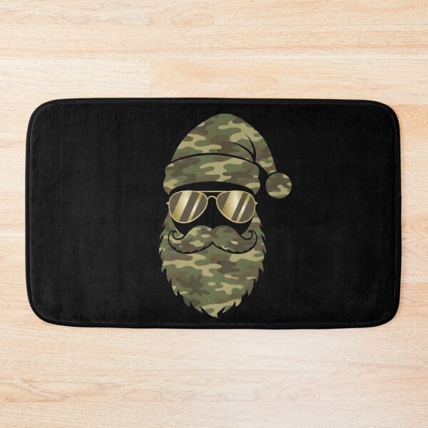 Item preview, Camouflage Santa Claus Military Christmas Aviator Beard Design designed and sold by MotivaChic.