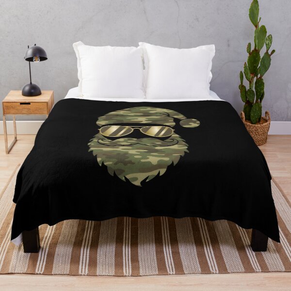 Item preview, Camouflage Santa Claus Military Christmas Aviator Beard Design designed and sold by MotivaChic.