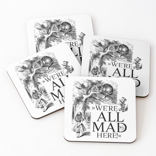 Item preview, Alice In Wonderland We'Re All Mad Here designed and sold by yousef-keenan.