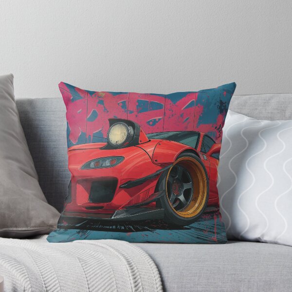 Item preview, Graffiti sports car three-quarter view designed and sold by PixelPack Design.