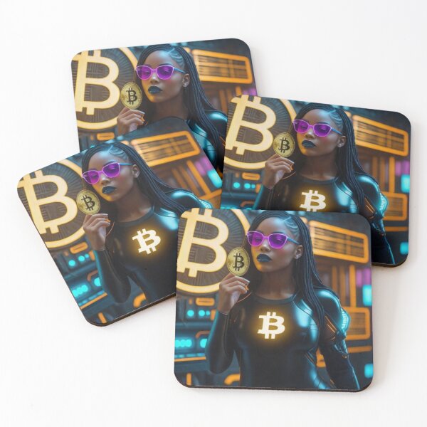 Item preview, Futuristic Bitcoin Warrior designed and sold by Pulse Of Africa.