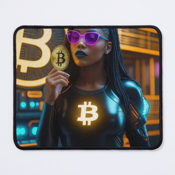 Item preview, Futuristic Bitcoin Warrior designed and sold by Pulse Of Africa.