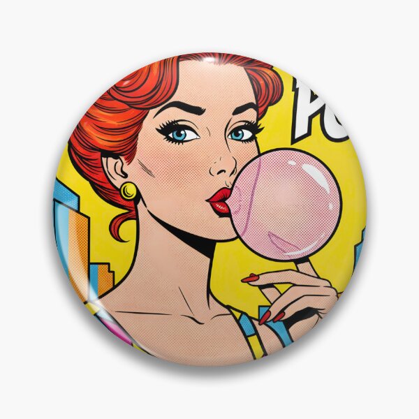 Item preview, A POP ART COMIC STYLE PIN-UP designed and sold by infinitearte.