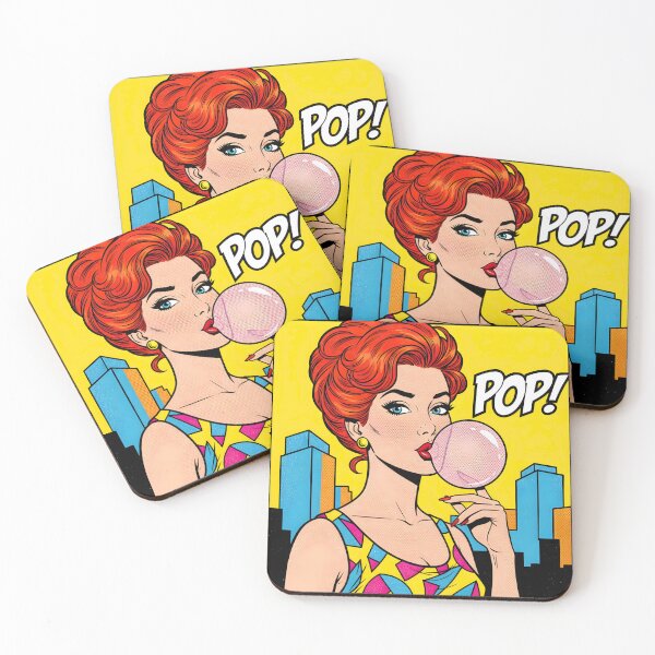 Item preview, A POP ART COMIC STYLE PIN-UP designed and sold by infinitearte.