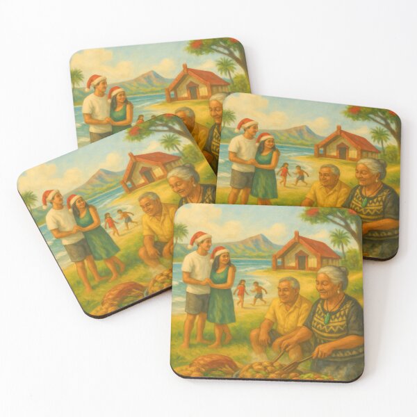 Item preview, Meri Kirihimete ki a Koe – Coastal Christmas at the Marae designed and sold by kornkobart.