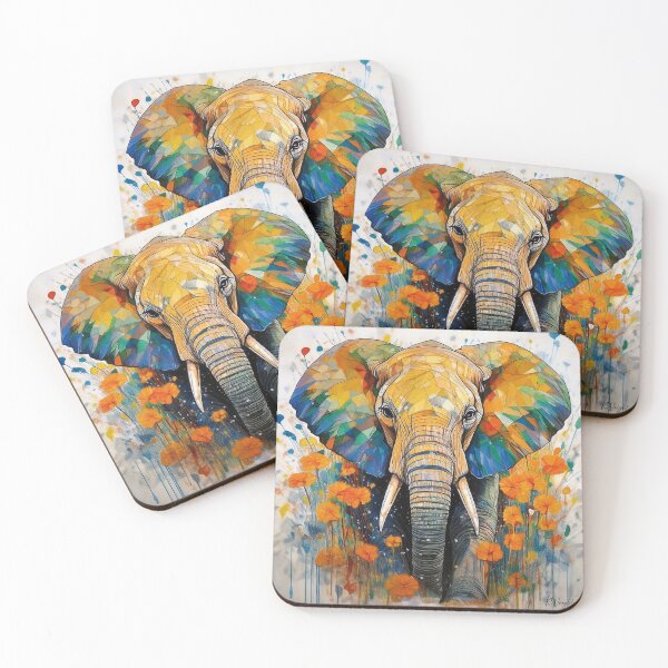Item preview, Poppy Pachyderm designed and sold by WrightDesignsUS.