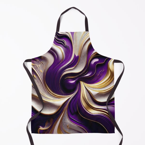Item preview, Masquerade Fluid Art in Purple Silver Gold designed and sold by Vicky Brago-Mitchell®.