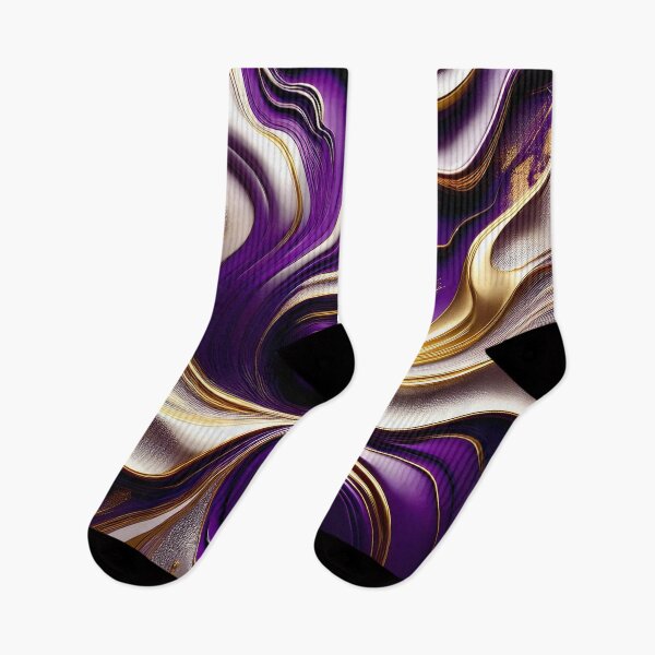 Item preview, Masquerade Fluid Art in Purple Silver Gold designed and sold by Vicky Brago-Mitchell®.