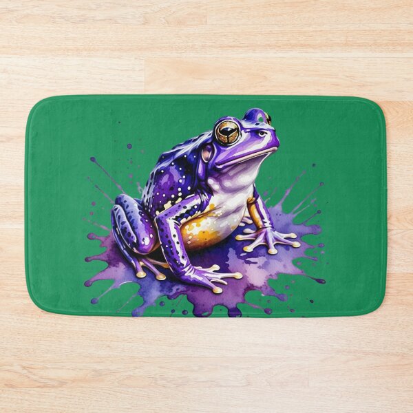 Item preview, Color splatter purple Frog designed and sold by MirucaDesign.
