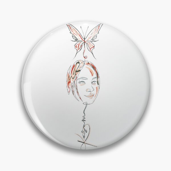 Item preview, Melting butterfly on face designed and sold by kusbiart.
