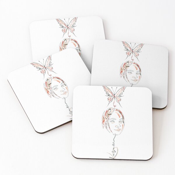 Item preview, Melting butterfly on face designed and sold by kusbiart.