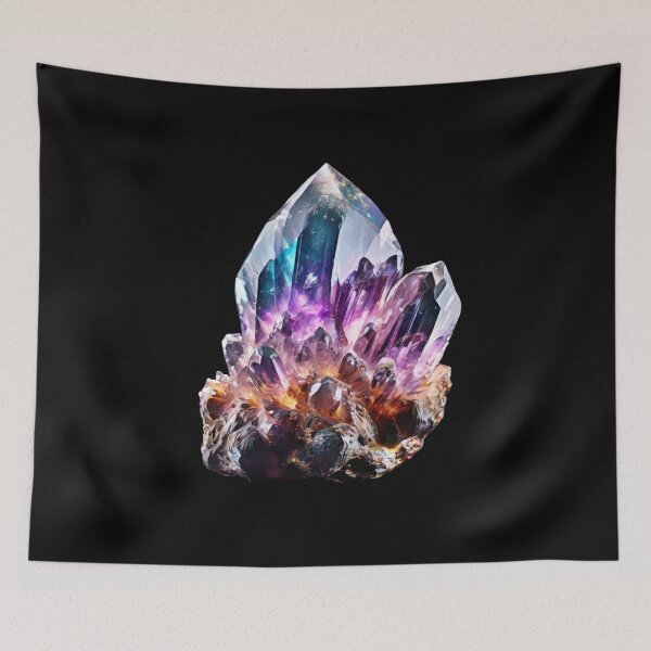 Item preview, A Purple And Cyan Galaxy Crystal Cluster designed and sold by Sonja818.