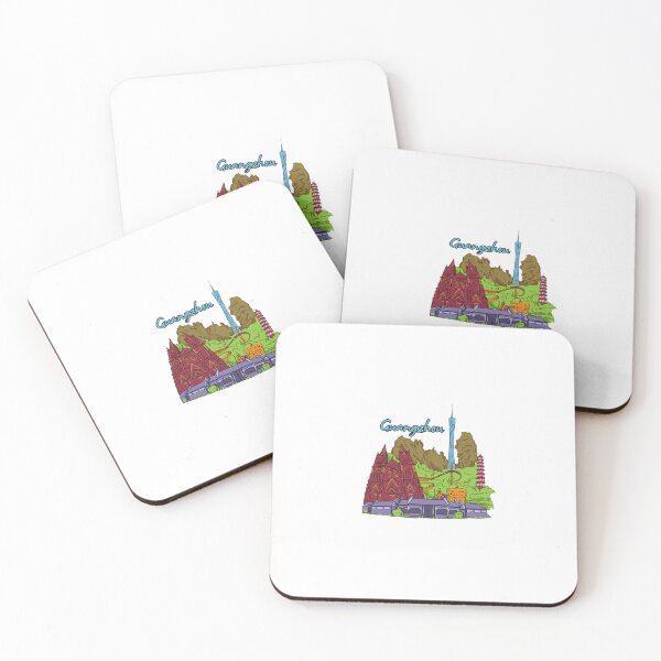 Item preview, Guangzhou Skyline Illustration – China Guangdong Cityscape Art, Canton Tower Landmark Drawing, Asian Urban Travel Design designed and sold by GrumpySableye.