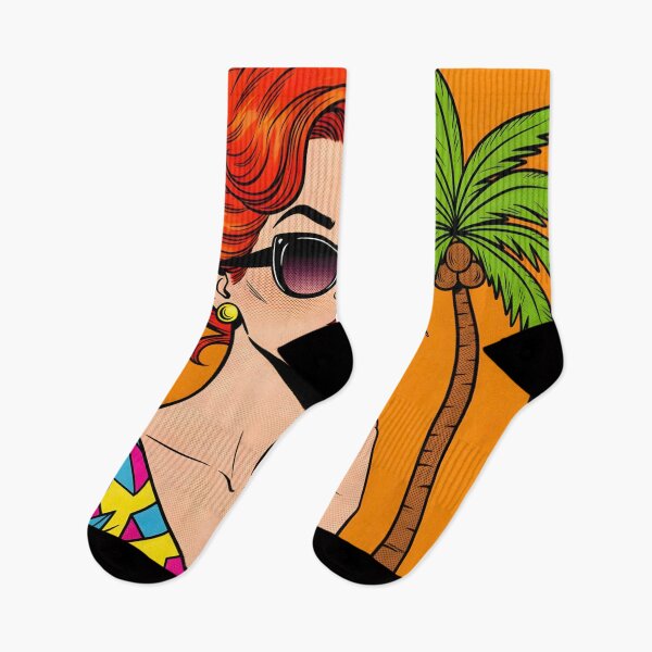 Item preview, A WOMAN WITH A POP ART-STYLE COCKTAIL designed and sold by infinitearte.
