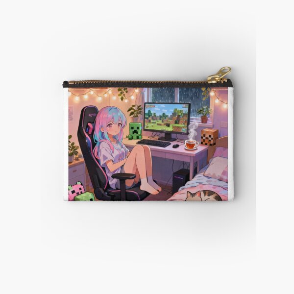 Item preview, Lofi Anime Gamer Girl Cozy Gaming Cube Game Vibe Art designed and sold by Pandora´s Box.