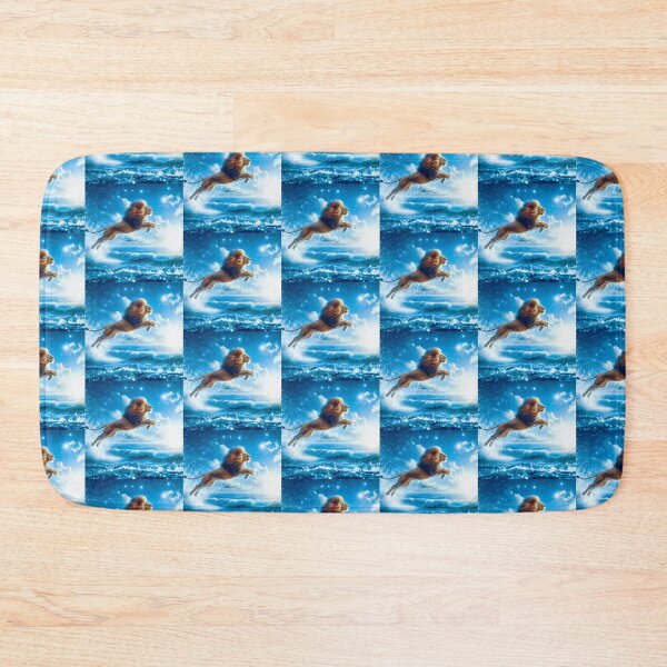 Item preview, Lion jumping in the sea designed and sold by Dogandesighn.