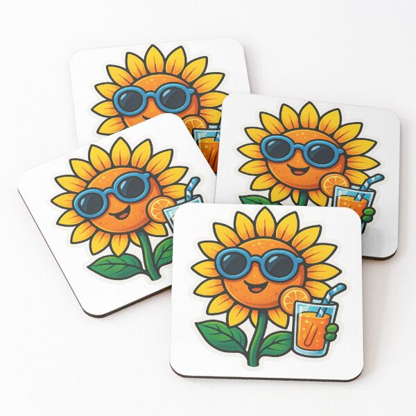 Item preview, Cool Sunflower Sipping Fresh Juice designed and sold by Pororo23.