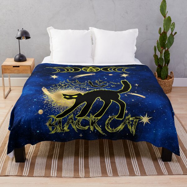 Item preview, Enchanted Black Cat – Mystical Sun, Moon, and Pentagram Design designed and sold by MysticOzzy.