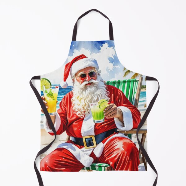 Item preview, Color splatter Santa Claus on exotic island designed and sold by MirucaDesign.