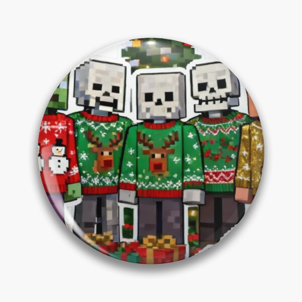 Item preview, Christmas Block Mobs Ugly Sweater Party Gamer Pixel Art designed and sold by Pandora´s Box.