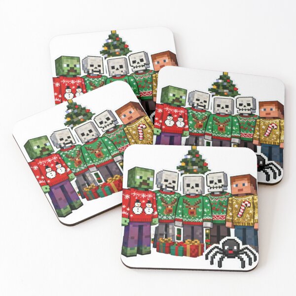 Item preview, Christmas Block Mobs Ugly Sweater Party Gamer Pixel Art designed and sold by Pandora´s Box.