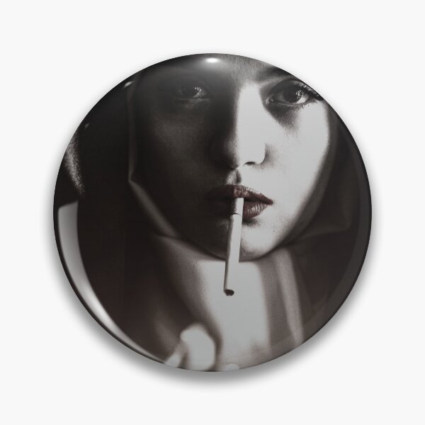 Item preview, SMOKING NUN BLACK AND WHITE designed and sold by lucas bubbles.