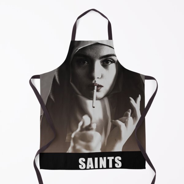 Item preview, SMOKING NUN BLACK AND WHITE designed and sold by lucas bubbles.