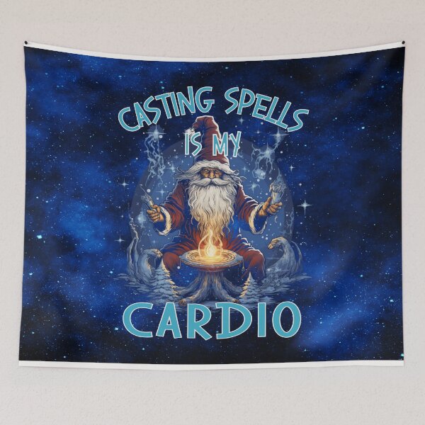 Item preview, Casting Spells Is My Cardio – Funny Wizard Design designed and sold by MysticOzzy.