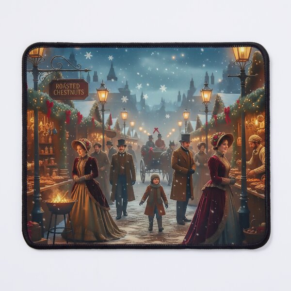 Item preview, Victorian Christmas Market 1800s Street Scene designed and sold by acceleratorhams.