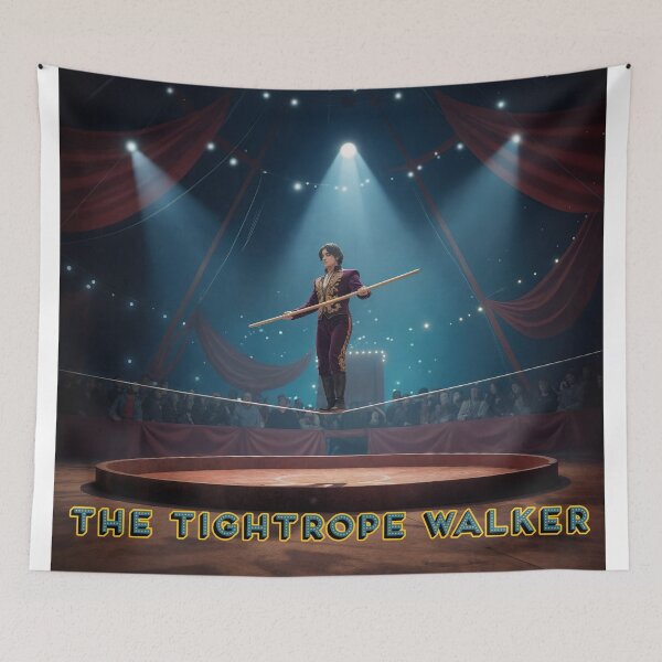 Item preview, The Tightrope Walker: Circus Elegance in Midair designed and sold by ForeverPrintsOK.