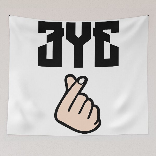 Item preview, annyeonghaseyo 3ye hand sign designed and sold by Heylocals.