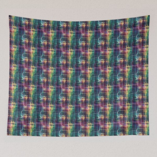 Item preview, Resonating Aurora Borealis Grid designed and sold by MidArtForge.