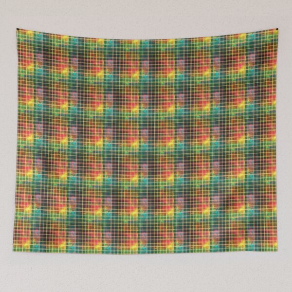 Item preview, Resonating Aurora Borealis Grid designed and sold by MidArtForge.