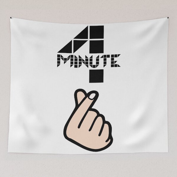 Item preview, annyeonghaseyo 4 minute hand sign designed and sold by Heylocals.