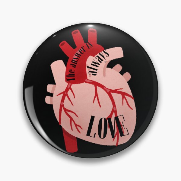 Item preview, The answer is always love Aesthetic Alternative Design designed and sold by OldSkullDesigns.