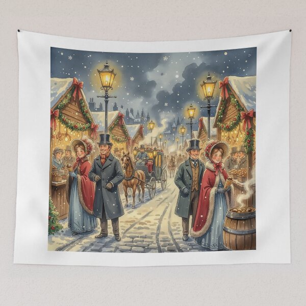 Item preview, Christmas Market Victorian Times 1800s England designed and sold by acceleratorhams.
