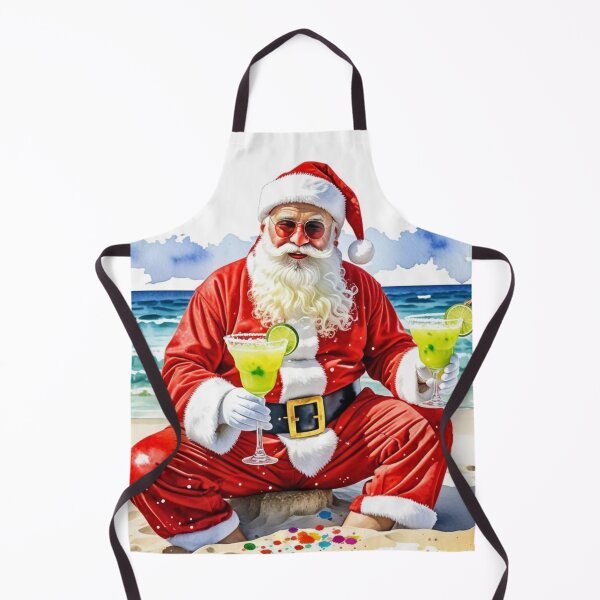 Item preview, Color splatter Santa Claus on exotic island designed and sold by MirucaDesign.