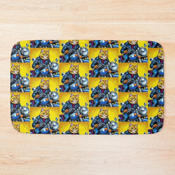 Item preview, Cute cat riding a motorcycle designed and sold by Dogandesighn.